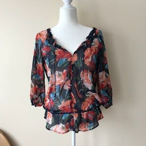 Abercrombie & Fitch floral blouse
